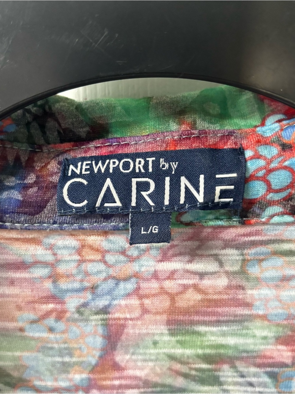 Newport by Carine Butterfly Fairy Floral Twist-Front Women’s Top Size Large - Picture 3 of 8